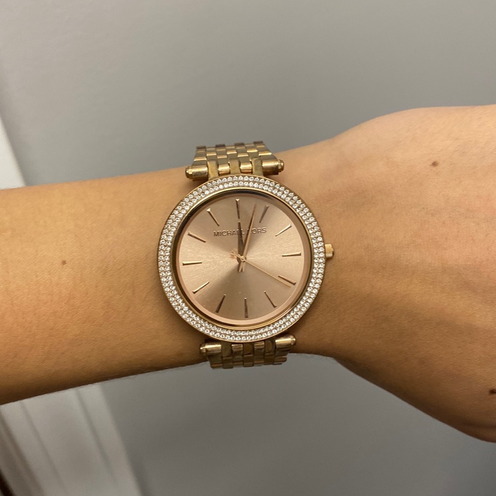 Rose gold Michael Kors watch